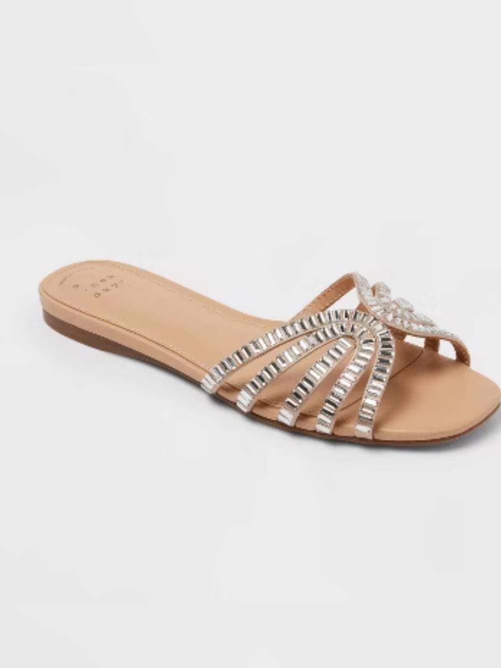 A New Day Womens Rhinestone Slide Sandals